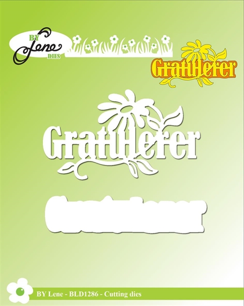  By Lene Dies Gratulerer 7,8x4,5cm